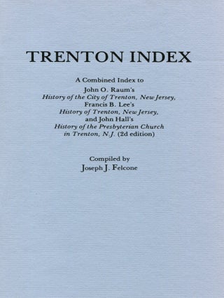 Item #1096 Trenton Index. JOSEPH J. FELCONE