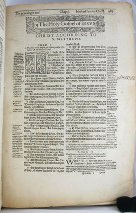 Item #14059 New Testament from an unidentified 16th-century edition of the Geneva. BIBLE. NEW...