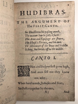 Hudibras. The First Part